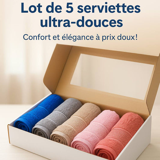 Pack 5 Serviette de Visage